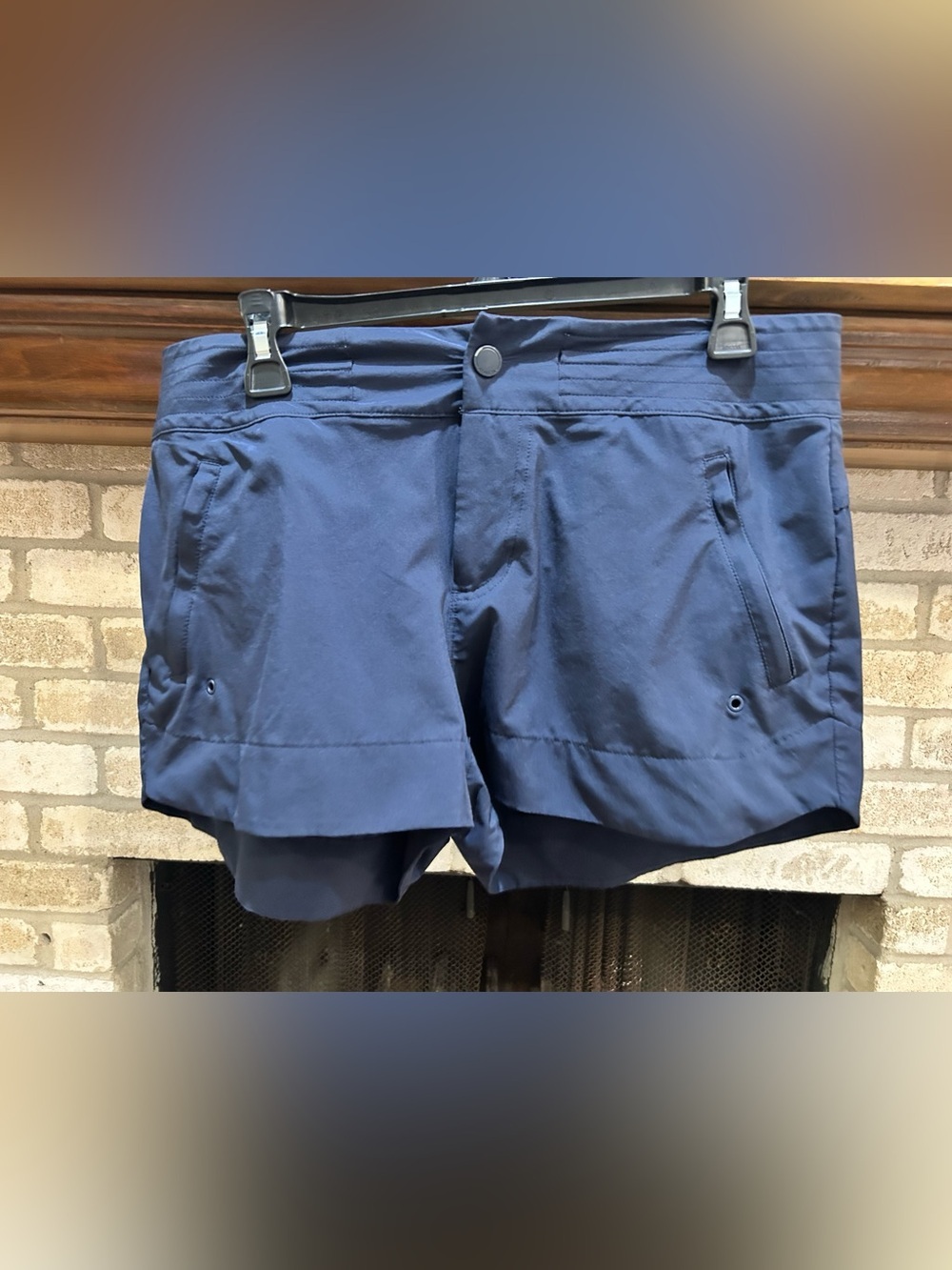 Athleta Navy Blue Active Shorts unlined -  EUC